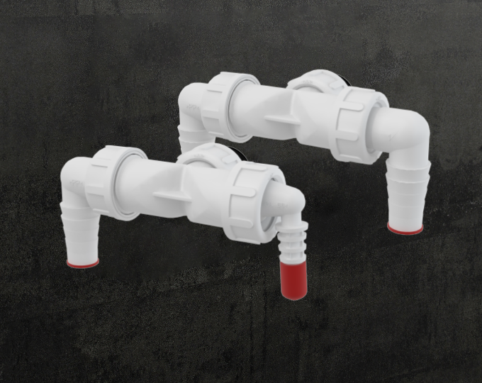 Inovovaná dvojkolínka pro dva spotřebiče – prostorově úspornější s připojením na závit G1